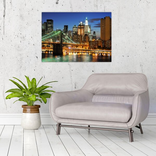 Obraz - Most s New Yorkem (70x50 cm)