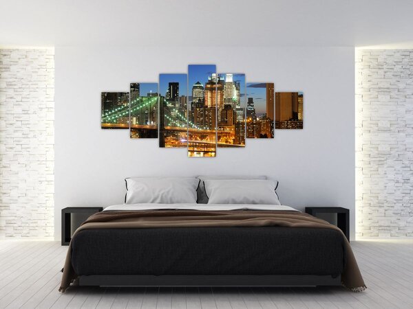 Obraz - Most s New Yorkem (210x100 cm)