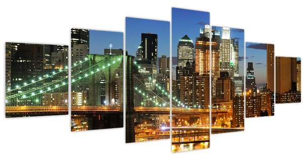 Obraz - Most s New Yorkem (210x100 cm)