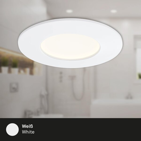 BRI 7282-036 3ks sada LED vestavné svítidlo, pr. 8,5 cm, 6 W, bílé - BRILONER