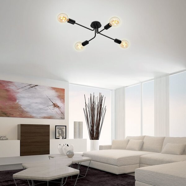 BRILO 2886-045 Bodové svítidlo 67 cm 4x E27 60W černá - BRILO