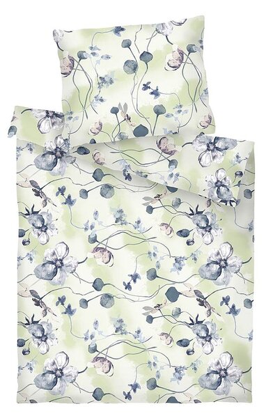Bavlněné povlečení Bloom elegance světle zelená 140x200, 70x90 cm