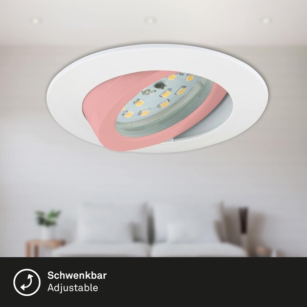 BRI 7232-036 3ks sada LED vestavné svítidlo, pr. 8,2 cm, 5,5 W, bílé - BRILONER