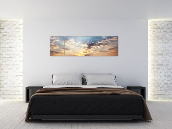 Obraz - Sloni putující savanou (170x50 cm)