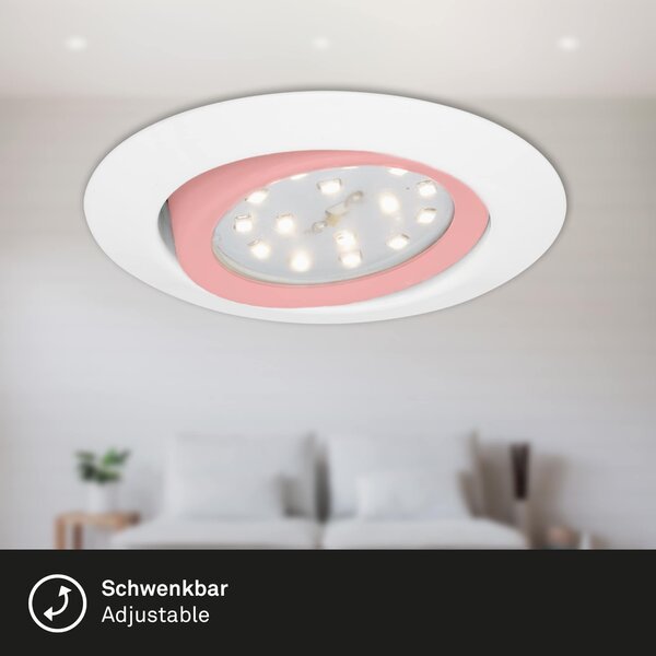 BRI 7171-036 3ks sada LED vestavné svítidlo, pr. 8,2 cm, 3 W, bílé - BRILONER