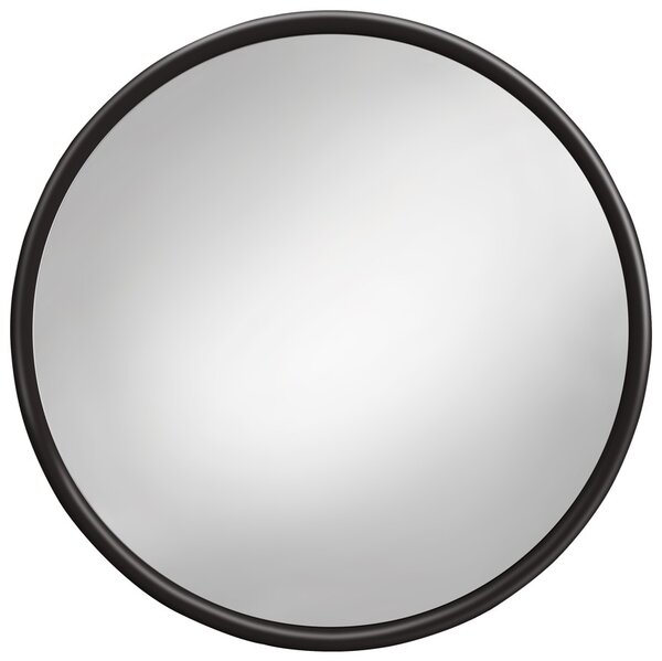 Zrcadlo na zeď do pokoje ložnice koupelny předsíně kulaté v rámu KUBA - kruh Ø 40 mm v bílém plastovém rámu 110-295 412-528
