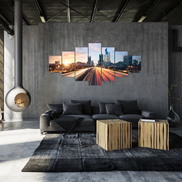 Obraz - Cesta velkoměsta (210x100 cm)