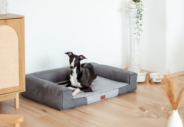 Pes Oliver Pelech Oliver Orthopedic, šedý Velikost: XL - 105 x 70 cm