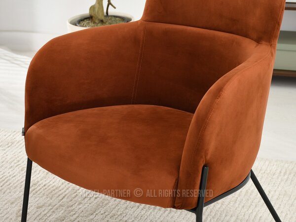 Křeslo Baggie F (měděná + černá). Akce -16%