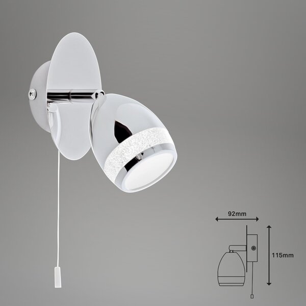 BRI 2995-018 LED bodové svítidlo 11,5 cm 4W 350lm chrom - BRILONER