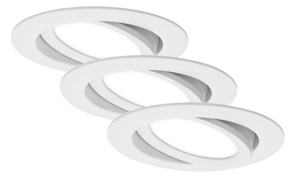 BRI 7114-436 3ks sada LED vestavné svítidlo, pr. 10,6 cm, 7 W, bílé - BRILONER