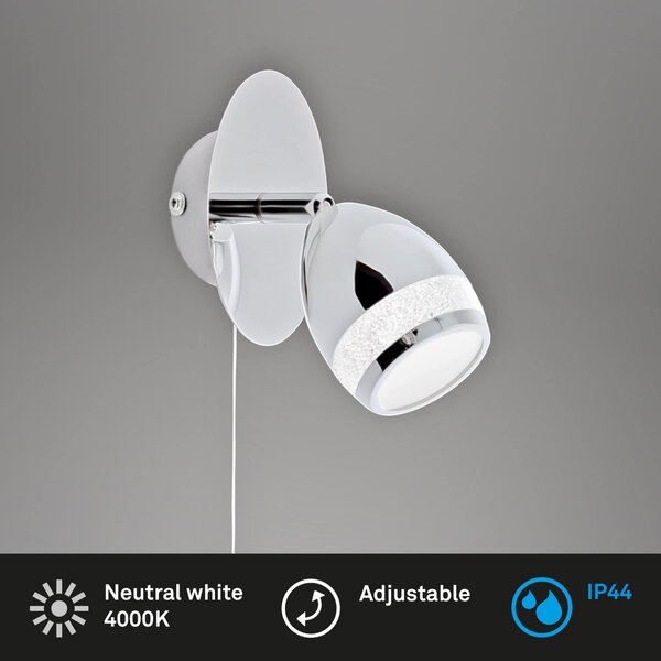 BRI 2995-018 LED bodové svítidlo 11,5 cm 4W 350lm chrom - BRILONER