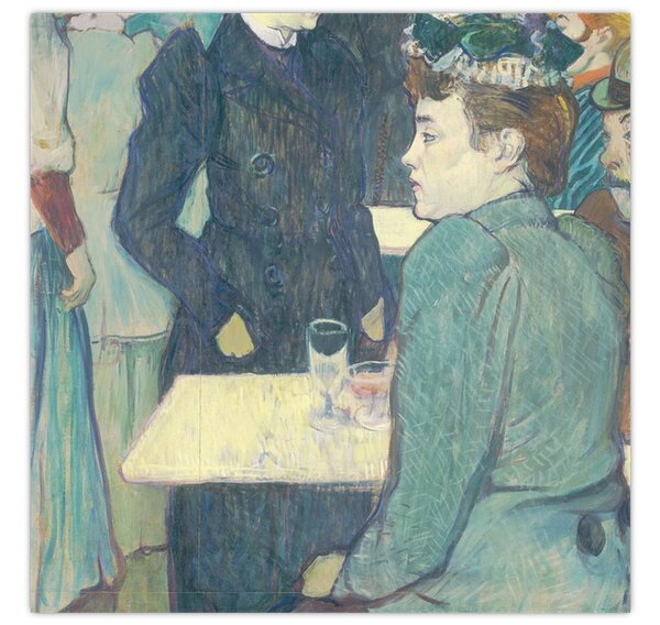 Obraz - Henri de Toulouse-Lautrec, A Corner of the Moulin de la Galette, reprodukce (30x30 cm)