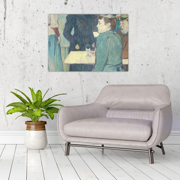Obraz - Henri de Toulouse-Lautrec, A Corner of the Moulin de la Galette, reprodukce (70x50 cm)