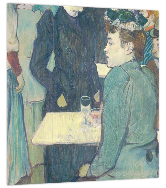 Obraz - Henri de Toulouse-Lautrec, A Corner of the Moulin de la Galette, reprodukce (30x30 cm)