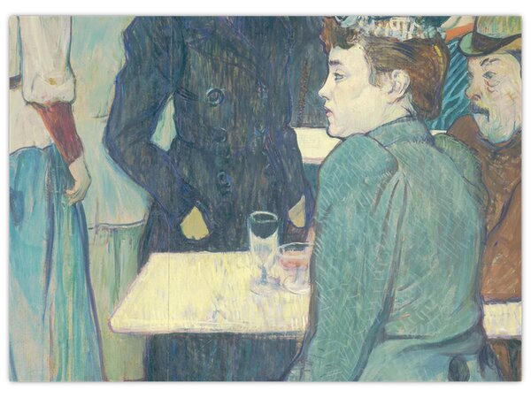 Obraz - Henri de Toulouse-Lautrec, A Corner of the Moulin de la Galette, reprodukce (70x50 cm)