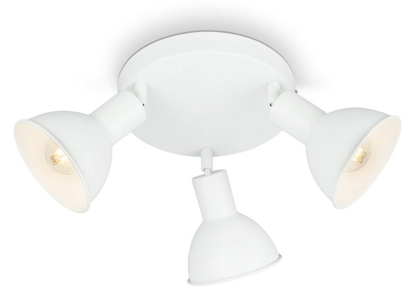 BRILO 2674-036 Bodové svítidlo pr. 19 cm 3x E14 max. 25W bílé - BRILO