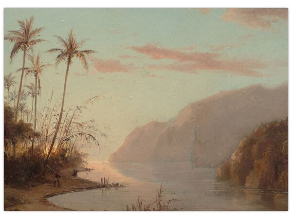 Obraz - Camille Pissarro, A creek in st. Thomas (Virgin Islands), reprodukce (70x50 cm)