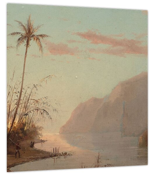 Obraz - Camille Pissarro, A creek in st. Thomas (Virgin Islands), reprodukce (30x30 cm)