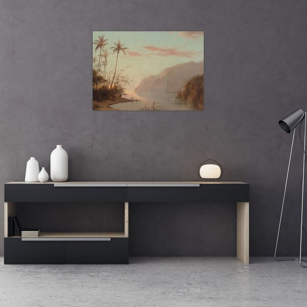 Obraz - Camille Pissarro, A creek in st. Thomas (Virgin Islands), reprodukce (70x50 cm)