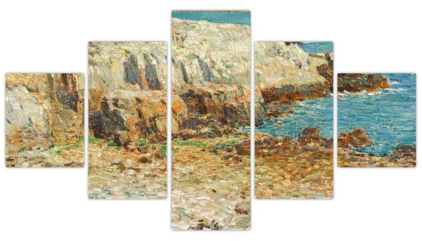 Obraz - Childe Hassam, A North East Headland, reprodukce (125x70 cm)