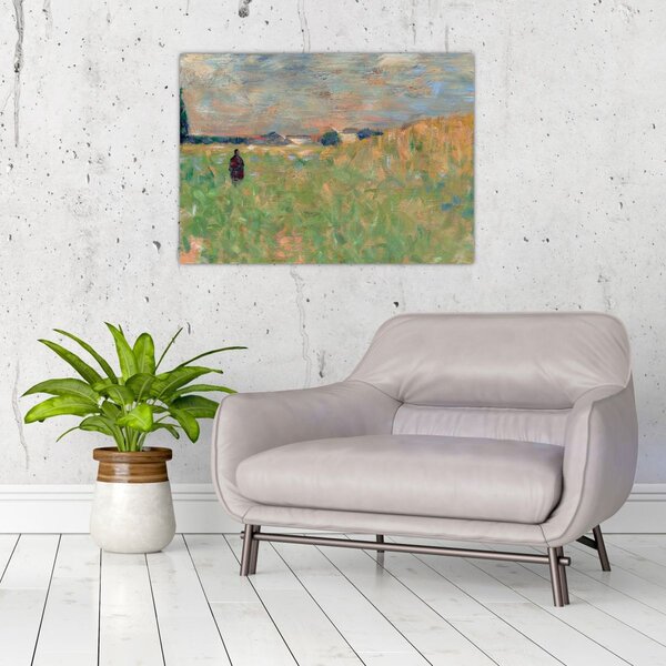 Obraz - Georges Seurat, A Summer Landscape, reprodukce (70x50 cm)