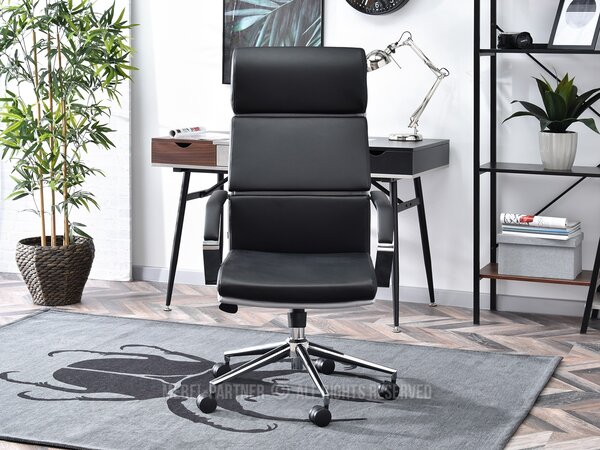 Křeslo Blondie (černá + chromová). Akce -15%