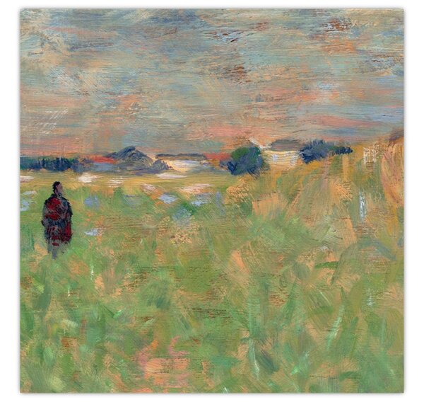 Obraz - Georges Seurat, A Summer Landscape, reprodukce (30x30 cm)
