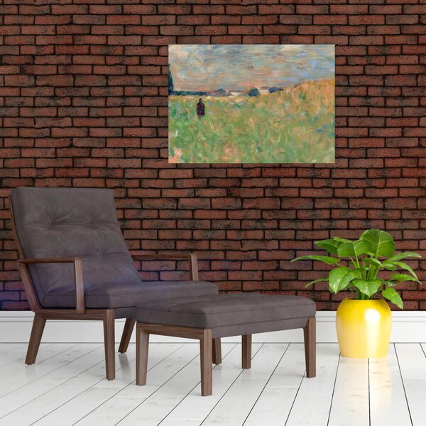 Obraz - Georges Seurat, A Summer Landscape, reprodukce (70x50 cm)