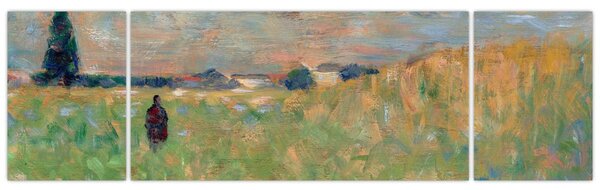 Obraz - Georges Seurat, A Summer Landscape, reprodukce (170x50 cm)