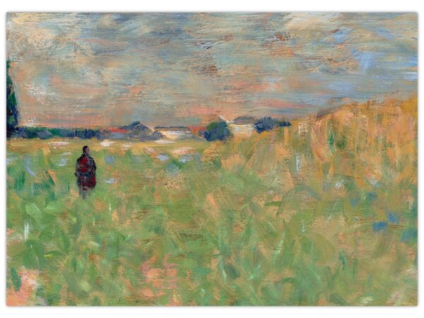 Obraz - Georges Seurat, A Summer Landscape, reprodukce (70x50 cm)