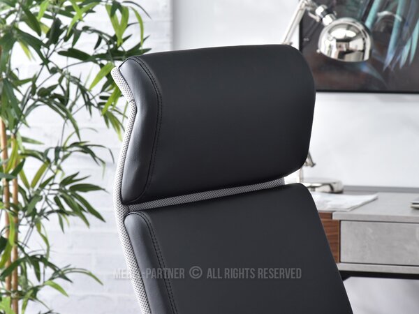 Křeslo Blondie (černá + chromová). Akce -15%