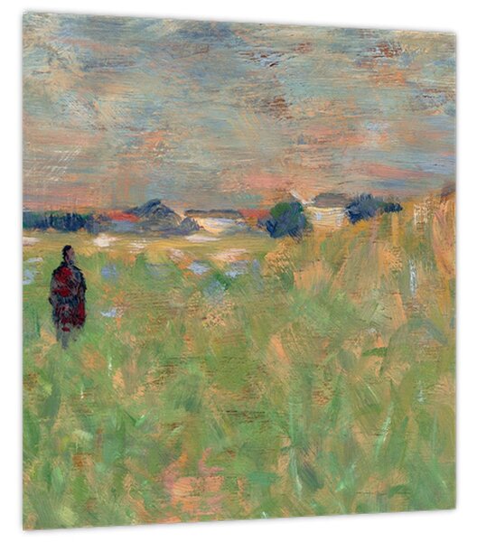 Obraz - Georges Seurat, A Summer Landscape, reprodukce (30x30 cm)