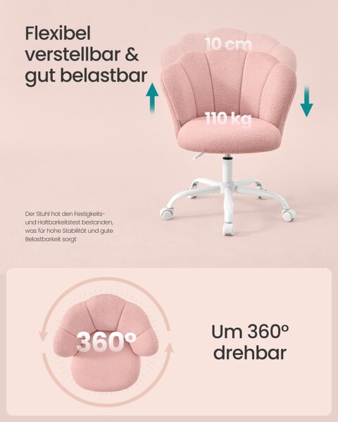 Otočná židle OBG030SA01 růžová