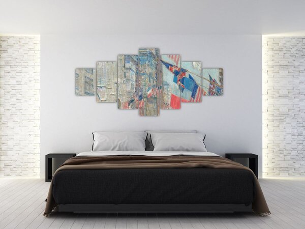 Obraz - Childe Hassam, Allies day, reprodukce (210x100 cm)