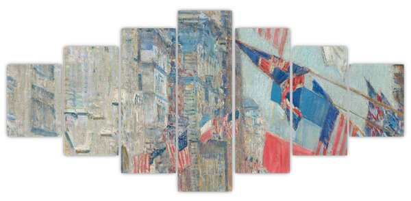 Obraz - Childe Hassam, Allies day, reprodukce (210x100 cm)