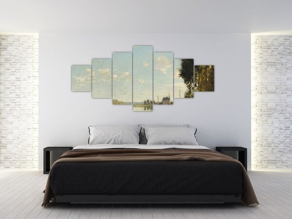 Obraz - Claude Monet, Argenteuil, reprodukce (210x100 cm)