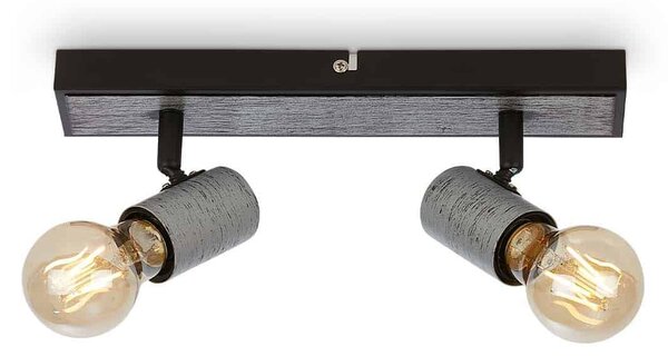 BRI 2222-024 Bodové svítidlo 30 cm 2x E27 max. 60W antická stříbrná - BRILONER