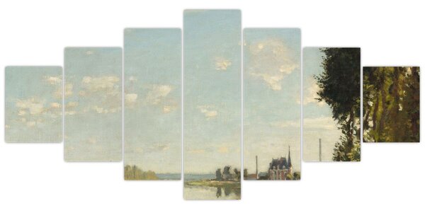 Obraz - Claude Monet, Argenteuil, reprodukce (210x100 cm)