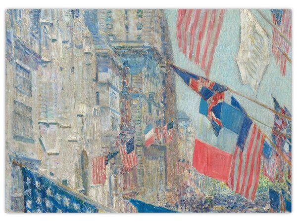 Obraz - Childe Hassam, Allies day, reprodukce (70x50 cm)