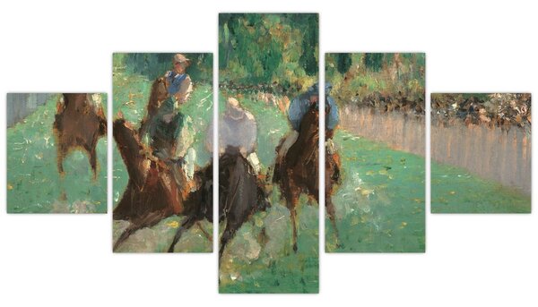 Obraz - Edouard Manet, At the Races, reprodukce (125x70 cm)