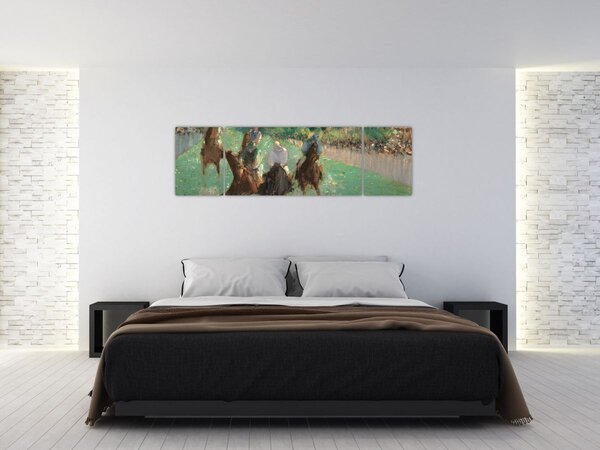 Obraz - Edouard Manet, At the Races, reprodukce (170x50 cm)
