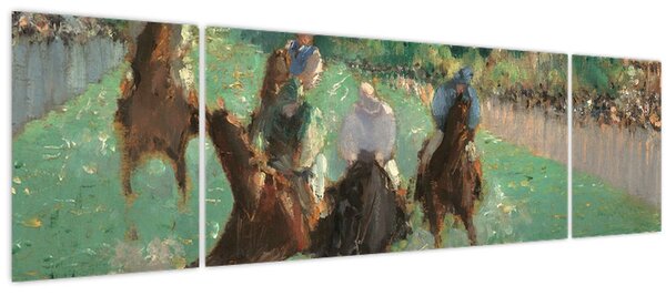 Obraz - Edouard Manet, At the Races, reprodukce (170x50 cm)