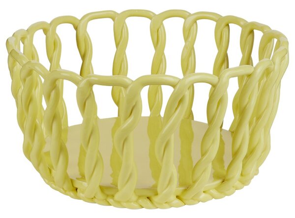 CRAFT Keramický košík 25 cm - žlutá