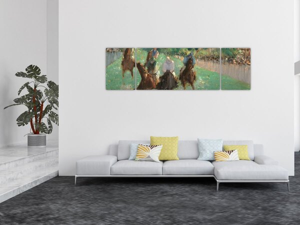 Obraz - Edouard Manet, At the Races, reprodukce (170x50 cm)