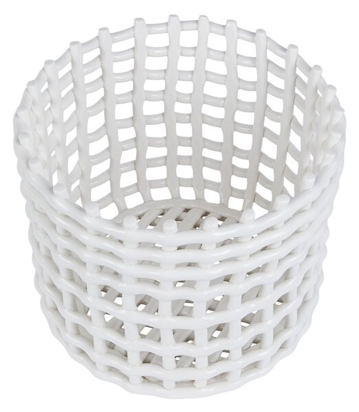 CRAFT Keramický košík 24 cm - bílá