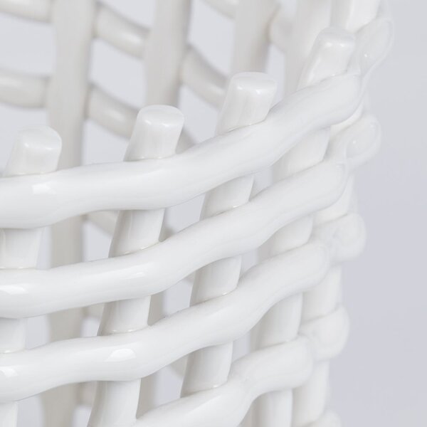 CRAFT Keramický košík 24 cm - bílá