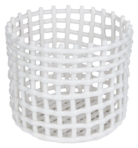 CRAFT Keramický košík 24 cm - bílá
