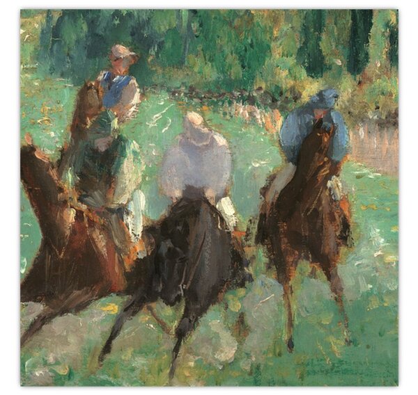 Obraz - Edouard Manet, At the Races, reprodukce (30x30 cm)