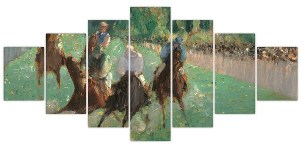 Obraz - Edouard Manet, At the Races, reprodukce (210x100 cm)